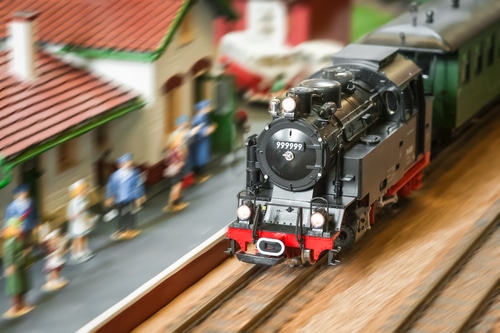 Miniature Train Passing Model People